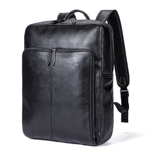 17 inch genuine leather backpack